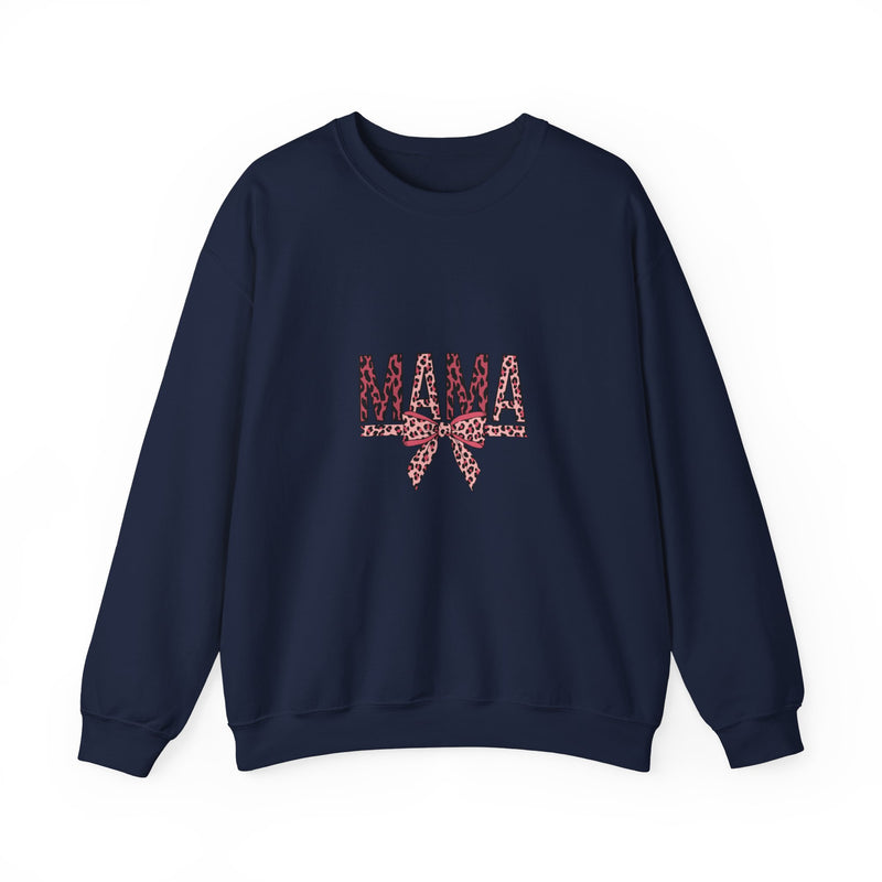 Leopard Print Mama Crewneck Sweatshirt - Stylish & Comfortable