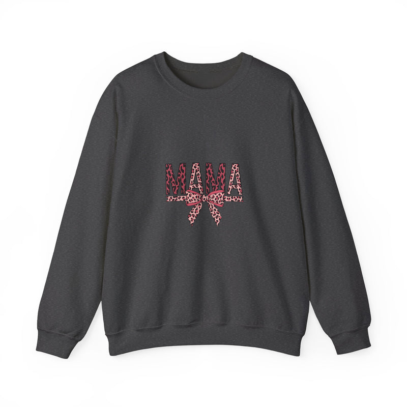 Leopard Print Mama Crewneck Sweatshirt - Stylish & Comfortable