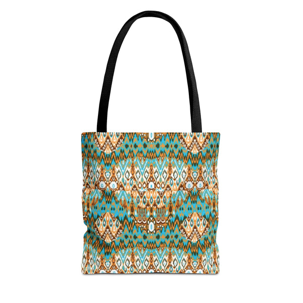 Bohemian Chic Tote Bag - Vibrant Tribal Pattern for Everyday Use