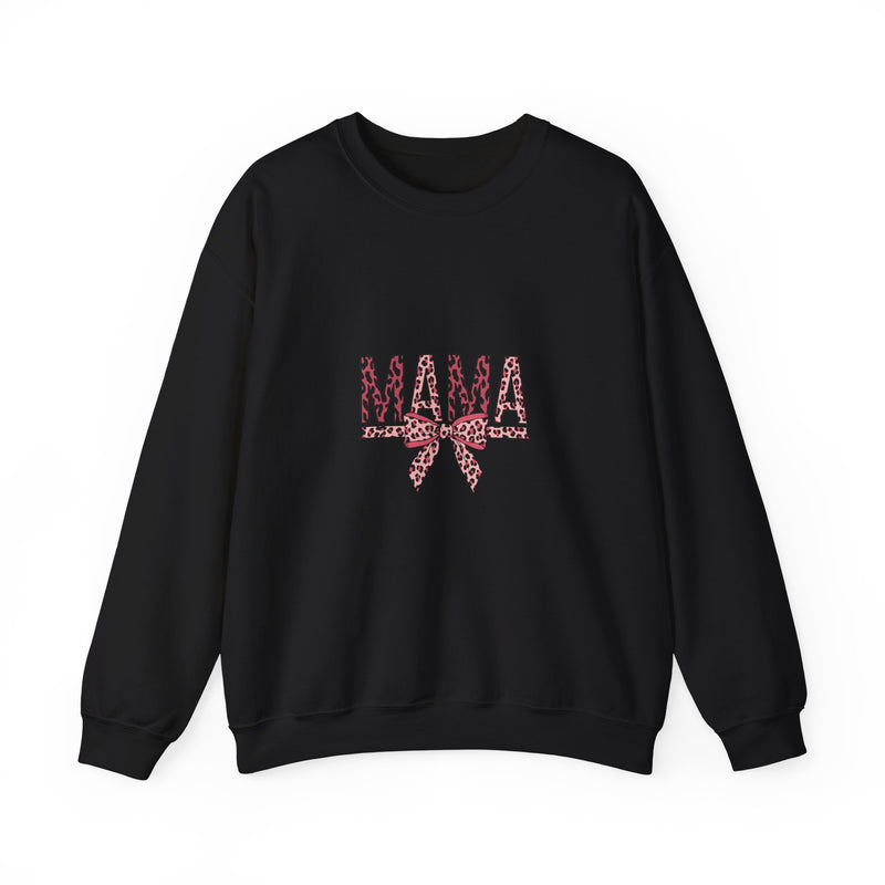 Leopard Print Mama Crewneck Sweatshirt - Stylish & Comfortable